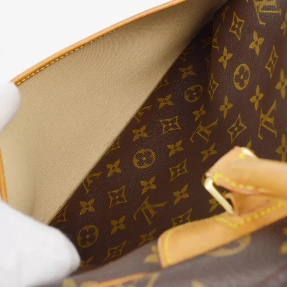 Auth Louis Vuitton MONOGRAM DEAUVILLE BOWLING VANITY HANDBAG